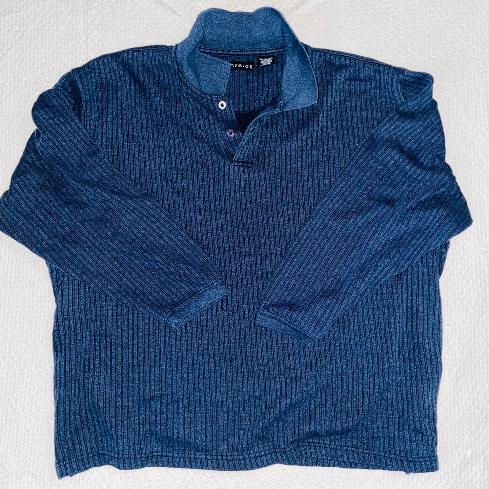 Vintage Blue Thick Knit Sweater